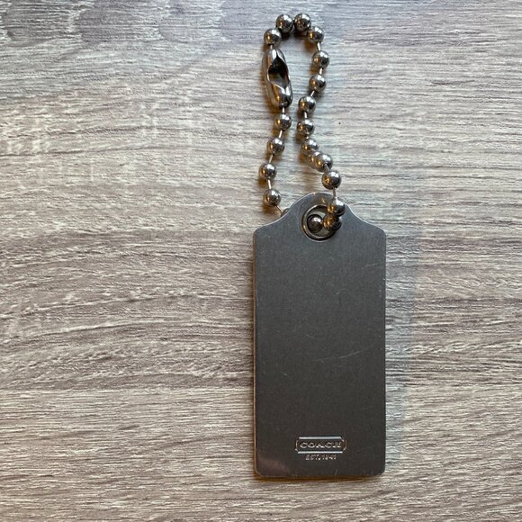 Coach Large Metal Hang Tag Bag Charm Replacement - Picture 2 of 6